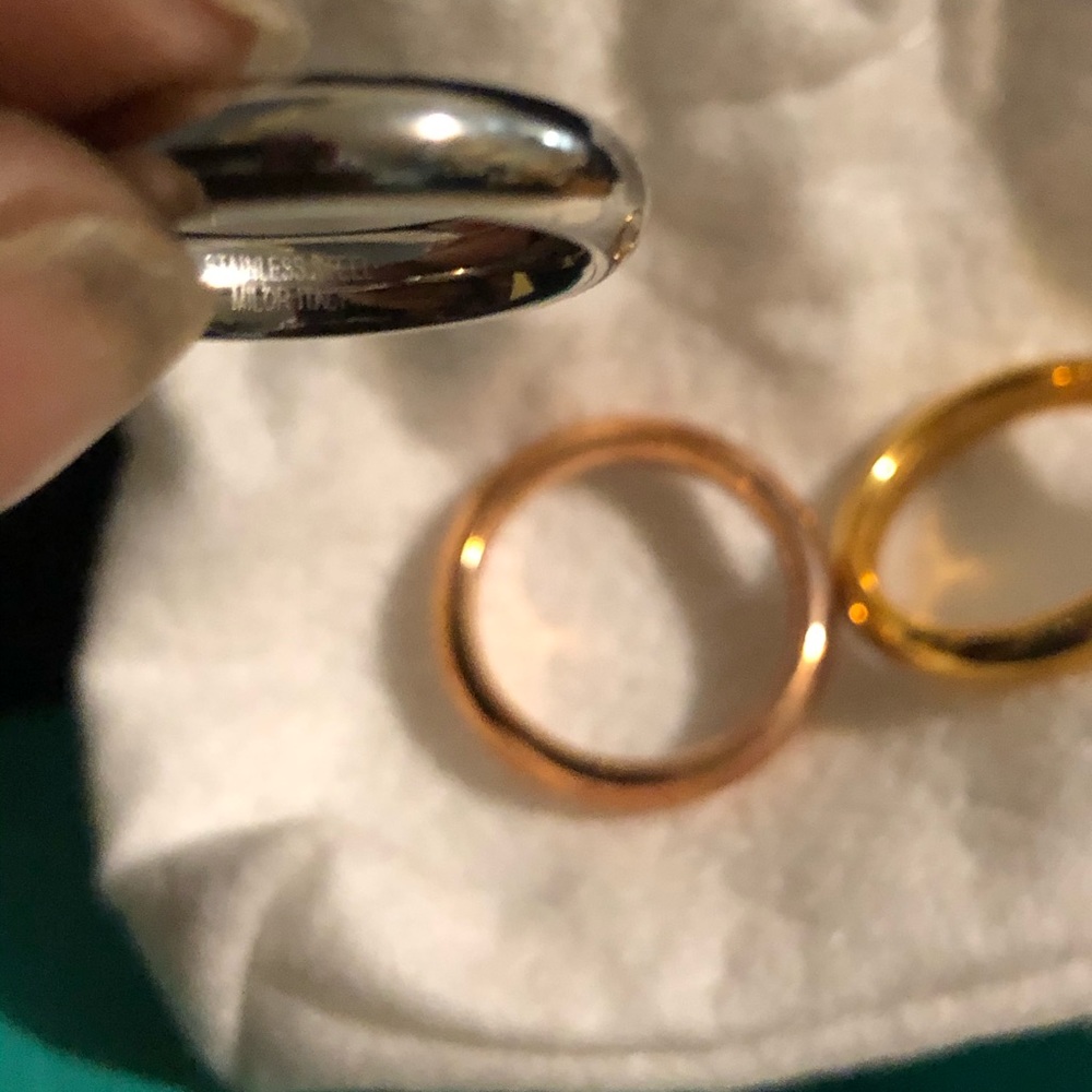 3 Steel by Design Rings